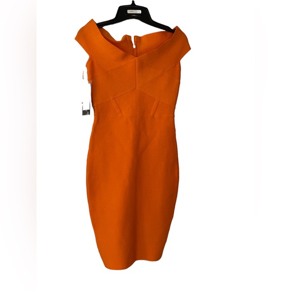 Marciano Bandage Orange Dress - Size S - Picture 4 of 10